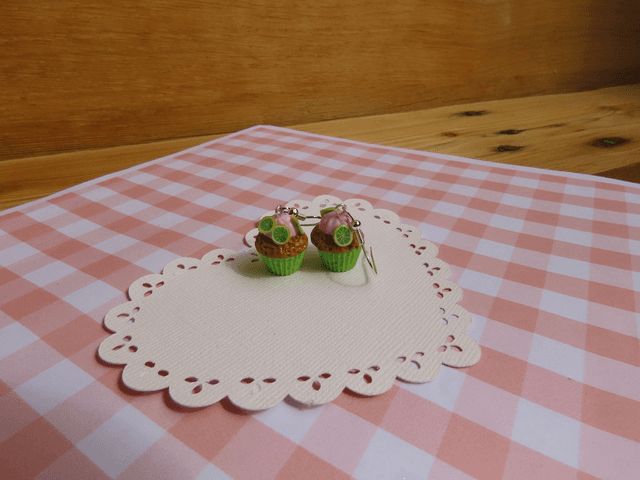 🧁 Boucles d&#039;oreilles - Cupcakes au citron